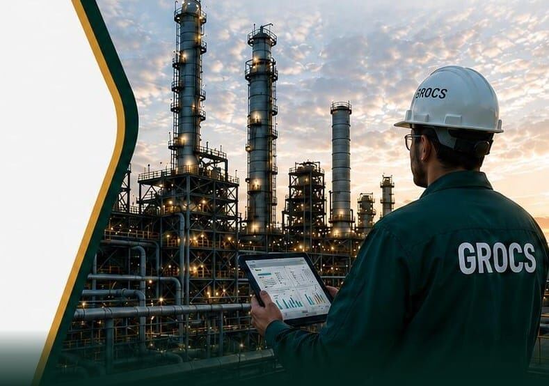 GROCS field engineer at a refinery